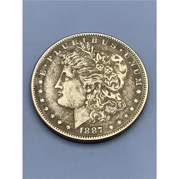1887 Morgan Silver Dollar COPY Replica Coin