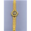 Image 2 : Gold-Toned Watch With Rhinestone-Embellished Bracelet