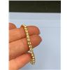 Image 2 : Gold-Plated Tennis Bracelet with Clear Crystal Accents