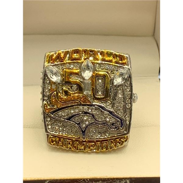 Denver Broncos Super Bowl 50 Champion Replica Ring
