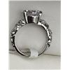 Image 2 : Sterling Silver Ring with 1.0 Carat Round Cut Solitaire Stone