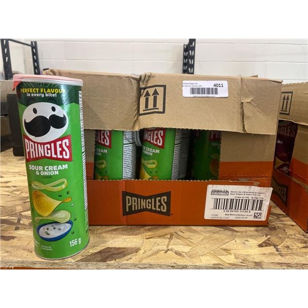 Lot of 14 Pringles Sour Cream and Onion, 156g Cans