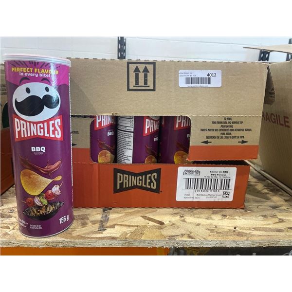 Lot of 14 Pringles BBQ Flavor 156g Cans