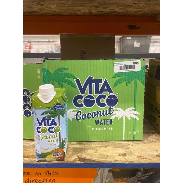 Vita Coco Coconut Water Pineapple, 12-Pack, 500 mL Units