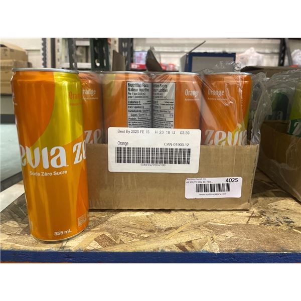 Case Of Zevia Zero Sugar Orange Soda – 12 x 355 mL