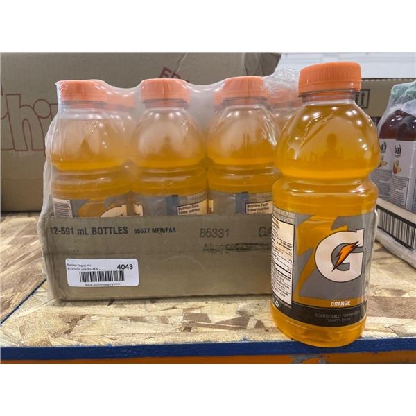 Gatorade Orange 12 Pack, 591 mL Bottles