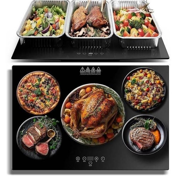 SHASUKI Electric Server Warming Tray,Food Warmer for Parties