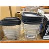 Image 1 : Rubbermaid Food Storage Containers with Lids, 19 Pieces
