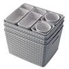 Image 1 : Honest Goods 14-Piece Storage Basket Set in Grey