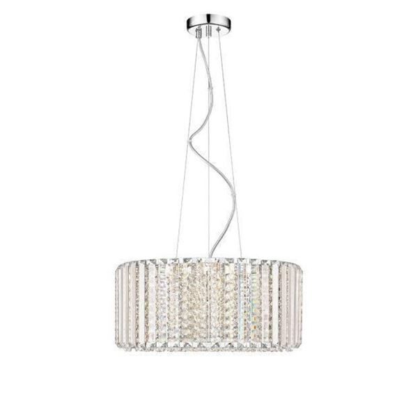 Ove Patience LED Chandelier Light Fixture in Chrome