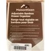 Image 4 : MaisonKleen Adjustable Bamboo Drawer Organizer with 10 Utensil Pieces