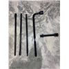 Image 1 : Set of Automotive Tire Iron Tools and Extensions with Case