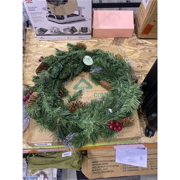 National Tree Company Pre-Lit Artificial Wreath