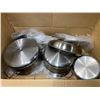 Image 3 : Set of Stainless Steel Meyer Copper Clad Pot and Pan Set 12 Piece