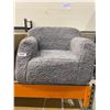 Image 1 : Gray Contemporary Upholstered Armchair Kids Size