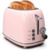 Image 1 : Two-Slice Retro-Style Toaster With Analog Timer