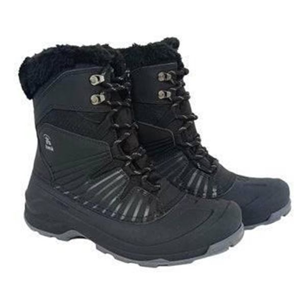 Kamik WK2092 Black Winter Boots, Size 8