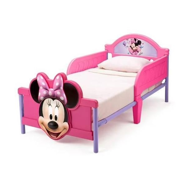Disney Minnie Mouse Toddler Bed With Flower Design