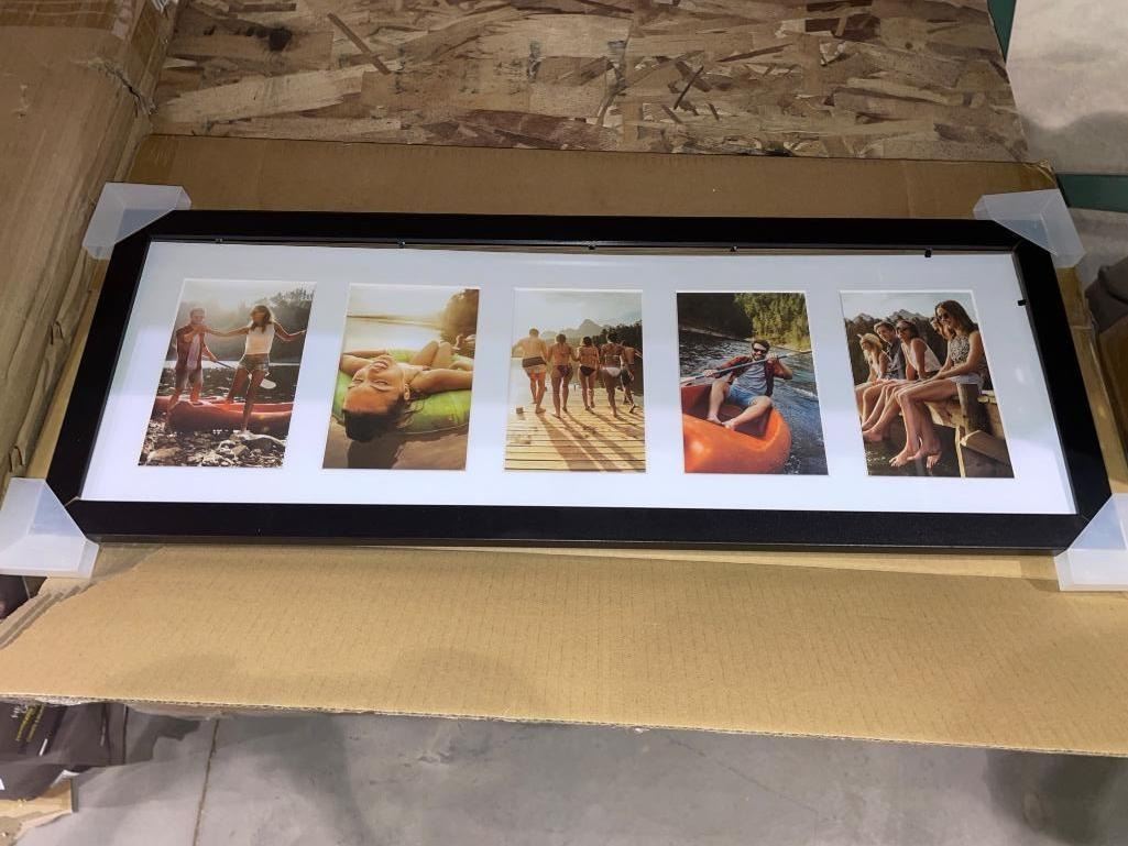 Rectangular Multi-Photo Wall Frame With Black Finish