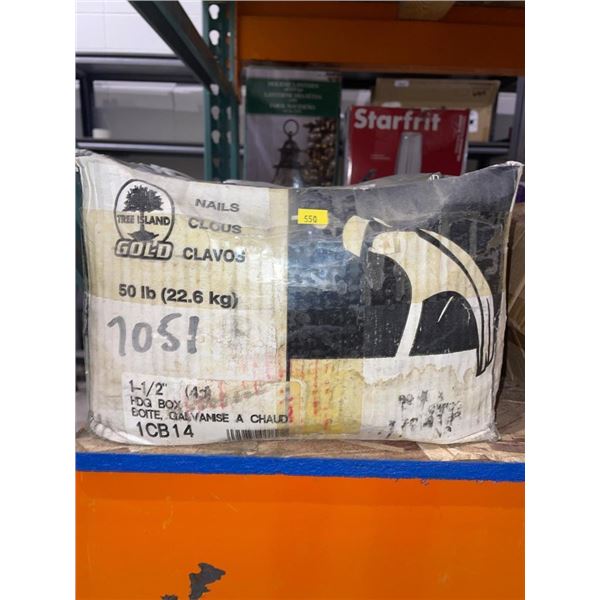 Treeland Gold Nails 50 lb Box (10D)