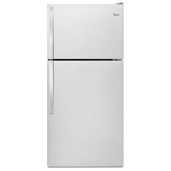 Whirlpool WRT318FZDM Top Freezer Refrigerator, 30 inch Width, 18.2 cu. ft. Capacity, Stainless Steel