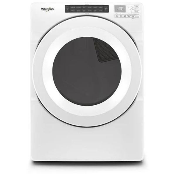 Whirlpool YWED5620HW Electric Dryer, 27 inch Width, 7.4 cu. ft. Capacity, 4 Temperature Settings, St