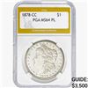 Image 1 : 1878-CC Morgan Silver Dollar PGA MS64 PL
