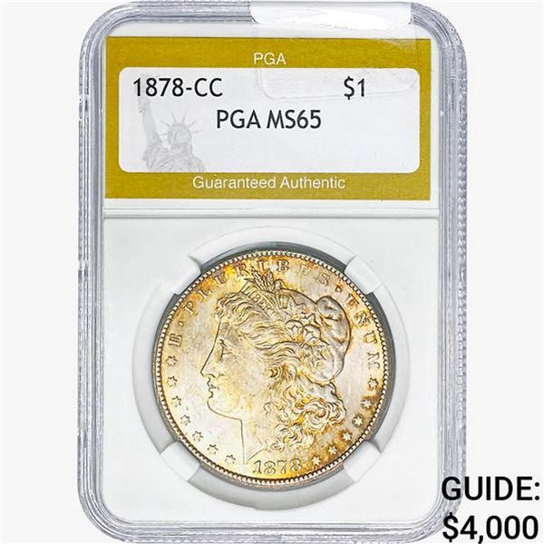 1878-CC Morgan Silver Dollar PGA MS65