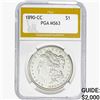 Image 1 : 1890-CC Morgan Silver Dollar PGA MS63
