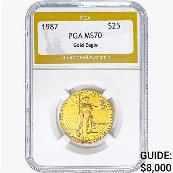 1987 1/2oz $25 AGE PGA MS70