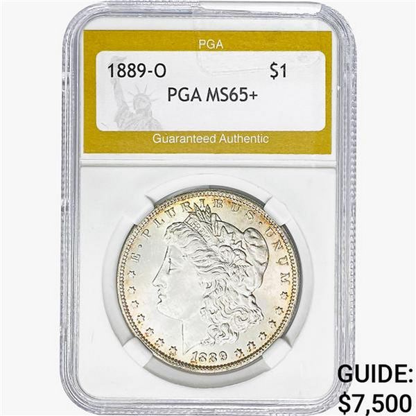 1889-O Morgan Silver Dollar PGA MS65+