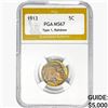Image 1 : 1913 Buffalo Nickel PGA MS67 TY1, Rainbow