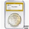 Image 1 : 1881-S Morgan Silver Dollar PGA MS64
