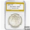 Image 1 : 1878 REV 79 Morgan Silver Dollar PGA MS63+ DMPL