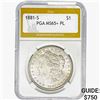 Image 1 : 1881-S Morgan Silver Dollar PGA MS65+ PL
