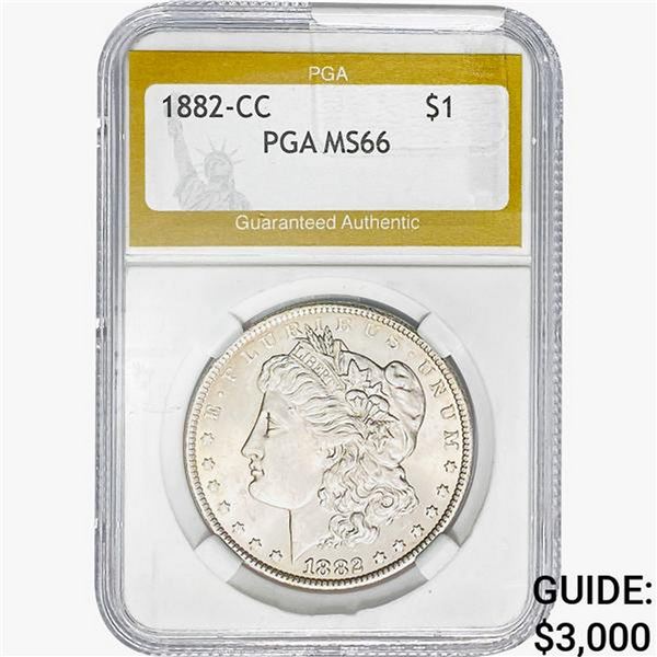 1882-CC Morgan Silver Dollar PGA MS66