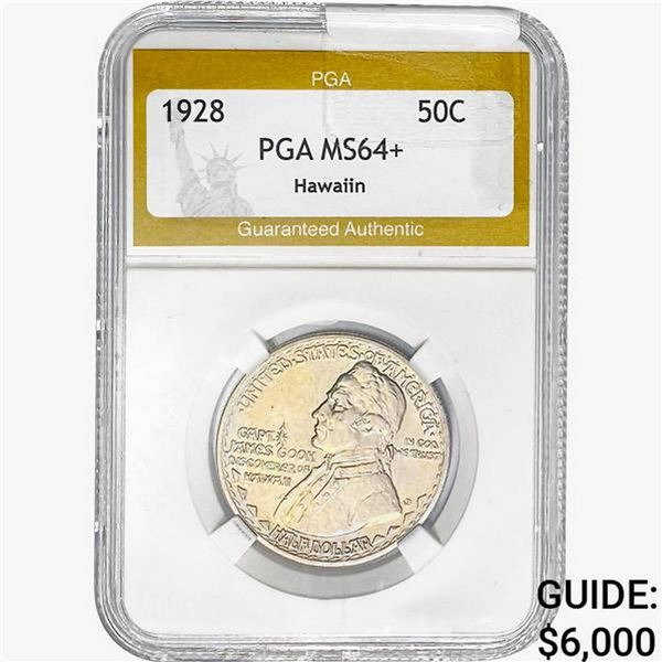1928 Hawaiian Half Dollar PGA MS64+