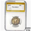Image 1 : 1925 Standing Liberty Quarter PGA MS63+