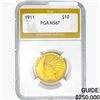 Image 1 : 1911 $10 Gold Eagle PGA MS67