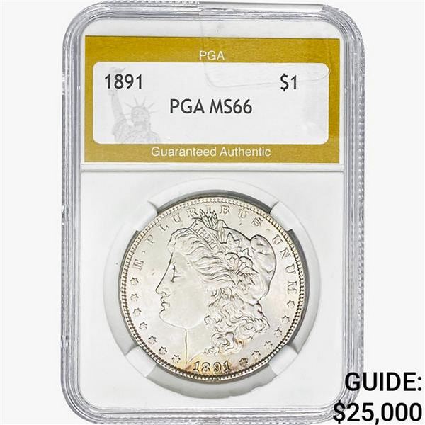 1891 Morgan Silver Dollar PGA MS66