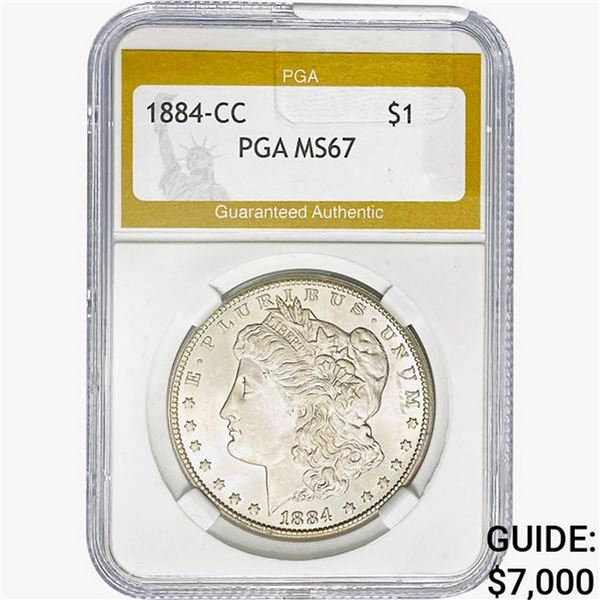 1884-CC Morgan Silver Dollar PGA MS67