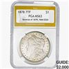 Image 1 : 1878 REV 79 Morgan Silver Dollar PGA MS63 VAM-222A