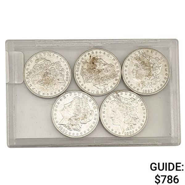 [5]1880-O AU Morgan Silver Dollar