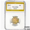 Image 1 : 1917 Buffalo Nickel PGA MS66 Rainbow