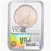 Image 2 : 1923 Silver Peace Dollar PGA MS65+ VAM-1F, Chin Bar