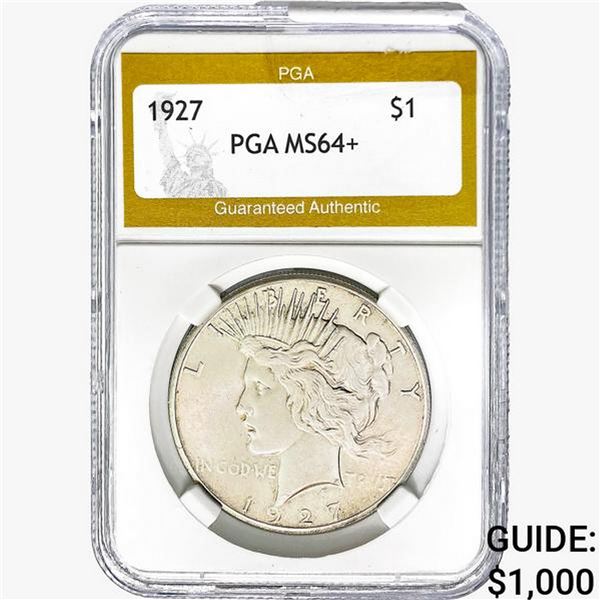 1927 Silver Peace Dollar PGA MS64+