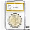 Image 1 : 1890 Morgan Silver Dollar PGA MS66+