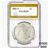 Image 1 : 1881-S Morgan Silver Dollar PGA MS64+