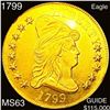 Image 1 : 1799 SM STARS $10 Gold Eagle CHOICE BU + CHOICE BU+