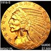 Image 1 : 1916-S $5 Gold Half Eagle UNCIRCULATED PL